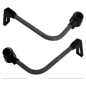 Lever guard ACCOSSATO with black hose and joint right + left , carbon DE008-046-TP-16