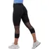 Dámské legíny Nebbia 406 3/4 sportovní legíny s vysokým pasem černé