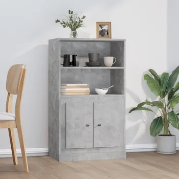 Příborník do zásuvky ZBXL Skříň highboard betonově šedá 60x35,5x103,5 cm kompozitní dřevo