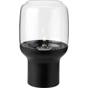 Lampička Olejová lampa HOOP 17 cm, černá, nerezová ocel, Stelton - doprava zdarma od 2999 Kč