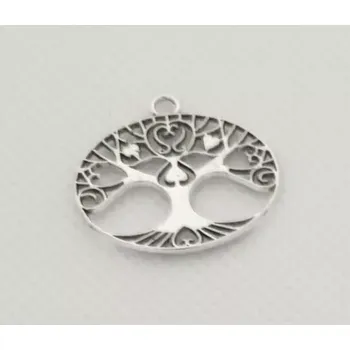 Přívěsek Přívěsek kovový - strom života (ovál) (20x24mm)