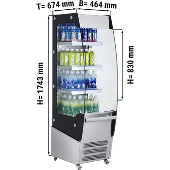 Vinotéka G.Gastro Přístěnný chladicí regál - 220L