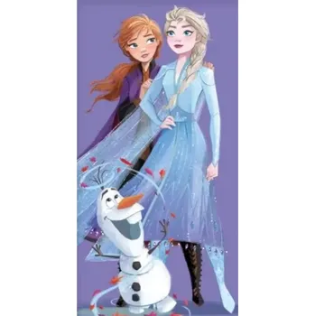Carbotex Disney Frozen BRM014466 plážová osuška fialová 70x140