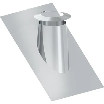 Lednice G.Gastro Komínový průchod 36° - 45° - s náběhovou hranou & dešťovým límcem - Ø 300 mm