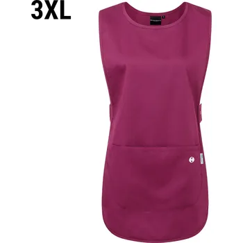 Kuchyňská zástěra G.Gastro KARLOWSKY | Šatová zástěra Essential - fuchsiová - velikost: 3XL