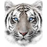 JERRY FABRICS Deka mikroflanel s digitálním tiskem White tyger 120/150