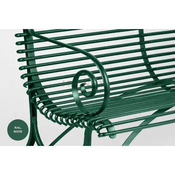 Zahradní lavice Kovová lavice Arras Tree Bench BTR Barva: Moss Green - RAL 6005, Galvanizace: Nic