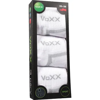 VOXX Ponožky sportovní CADDY B bavlněné 3pack BÍLÉ 35-38 117334
