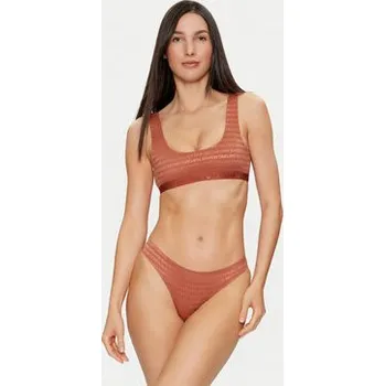 Dámské oblečení Emporio Armani Underwear Podprsenkový top 164232 3F204 01656 Hnědá M