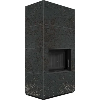 Krbová vložka KRATKI FLOKI BOX 8 kW OXIDE NERO - modulový krb