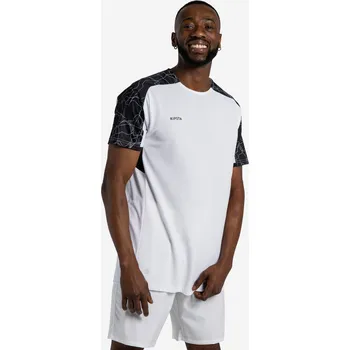 KIPSTA Fotbalový dres s krátkým rukávem Viralto Solo bílo-černý XL BÍLÁ|ČERNÁ