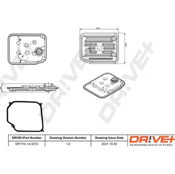 Hydraulický filtr Sada hydraulického filtru, automatická převodovka Dr!ve+ DP1110.14.0013