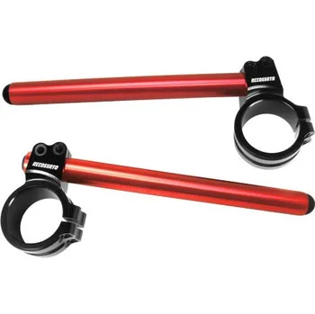 Lifted +10 mm clip-on, ACCOSSATO 10 degrees inclination for 50 mm fork CP008N-10-R-280