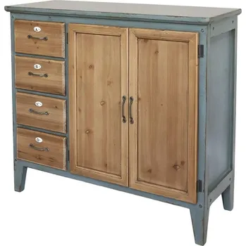 Komoda Opálová antik dřevěná komoda French antique - 90*37*80 cm