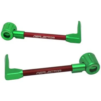 Lever guard ACCOSSATO with red hose and joint right + left , aluminium DE003-019-TD-16