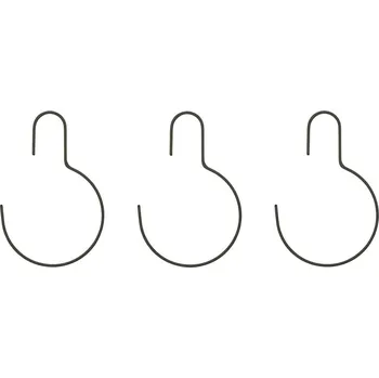 Věšák House Doctor, Věšáky Wire kulaté tmavě šedé 3 ks - Formadore