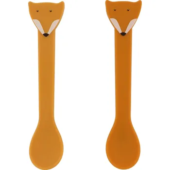 Příbor Dětské silikonové lžičky 2 ks Mr. Fox
