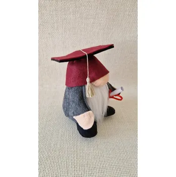 Skřítek - absolvent v bordó