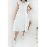 New collection Bílé dlouhé šaty LA-20193WH Velikost: XS-XL