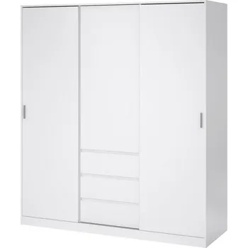 Šatní skříň Skříň Simplicity 148 bílý lesk