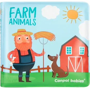 Výuková hračka CANPOL BABIES Knížka měkká pískací Farm Animals
