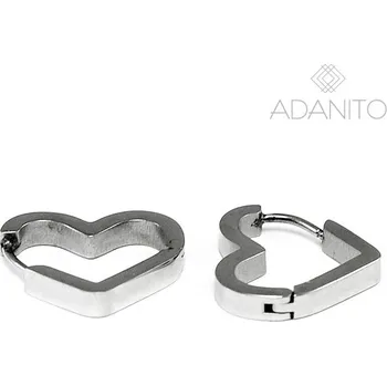 Náušnice Náušnice z chirurgické oceli srdce