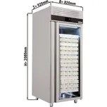 G.Gastro Pekárenská lednice - 0,8 x 0,81 m - s 1 skleněnými dveřmi