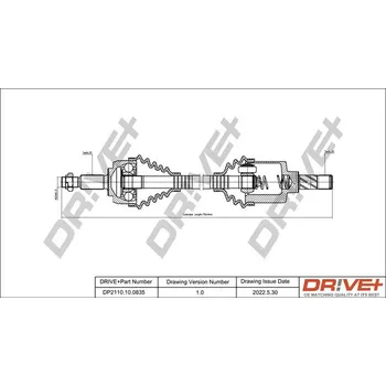 Poloosa kola Hnací hřídel Dr!ve+ DP2110.10.0835