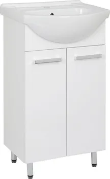 Koupelnový nábytek Koupelnová skříňka s keramickým umyvadlem Luka 50 51 x 85 x 42,5 cm bílá