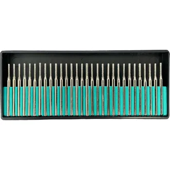 Příslušenství k frézce Diamantová brusná tělíska sada 30ks 1.5 mm, #120 - válcová