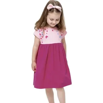 Dívčí šaty Winkiki Dívčí šaty Winkiki Love Paris vel. 116,122 tmavě růžové