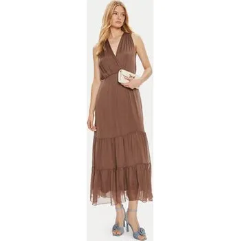 Dámské šaty Haveone Letní šaty AFF-L010 Hnědá Regular Fit S