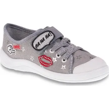 Dívčí obuv BEFADO 251Y095 31 - dívčí tenisky, 1 SZ, šedá,"HA HA HA!" Velikost: 36