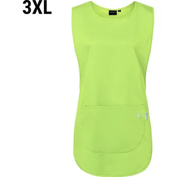 Kuchyňská zástěra G.Gastro KARLOWSKY | Šatová zástěra Essential - kiwi - velikost: 3XL