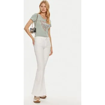 Guess T-Shirt W4YI72 J1314 Zelená Slim Fit XS