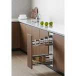 Cemux Style 15-3D plné dno tlumení chrom/bílá Typ montáže: Montáž výsuvu pravý bok