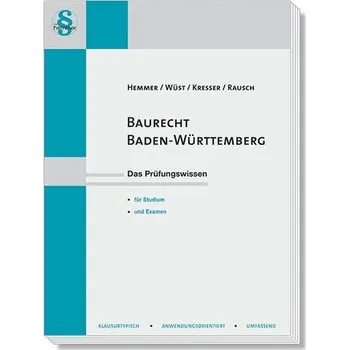 Baurecht Baden-Württemberg - Hemmer, Karl-Edmund [DE] (2024, Brožovaná, Hemmer-Wuest)