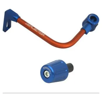 Lever guard ACCOSSATO with orange hose and joint left, aluminium DE005-043-TP-12