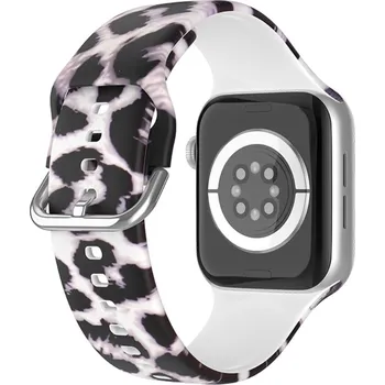 Ostatní příslušenství k chytrým hodinkám Print silikonový řemínek na Apple Watch Ultra/Ultra 2 49mm/SE/SE 2022/2023 44mm/9/8/7 45mm/6/5/4 44mm/3/2/1 42 mm - vzor N