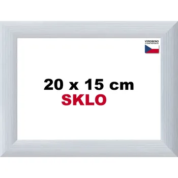 Rám na obraz BFHM Alaska hliníkový rám 20x15cm - stříbrný
