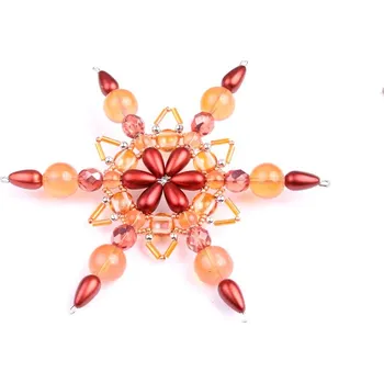 Dětské navlékací korálky Stavebnice vánoční hvězda - Juda č.4