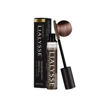 Barva na vlasy Lialysse řasenka na vlasy s keratinem a arganovým olejem 18 ml světle hnědá