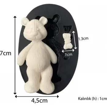 Nádoba na pečení Cesil Silikonová forma Medvídek s motýlkem 7 cm