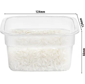 Dóza na potraviny G.Gastro CAMBRO | CAMSQUARES® Polypropylen FreshPro - nádoba 0,47L - transparentní