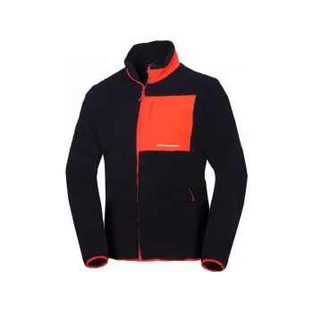 Pánská mikina Northfinder Laurence blackorange M; Černá mikina + DÁREK DLE VÝBĚRU!