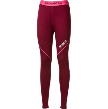 Dámské termoprádlo spodky dlouhé dámské Progress SDNZ merino švestkový melír (spodky dlouhé dámské Progress SDNZ merino švestkový melír)