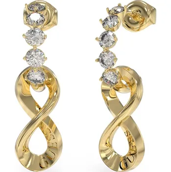 Náušnice Guess Fashion pozlacené náušnice Endless Dream JUBE03271JWYGT/U + 2 měsíce na vrácení zboží