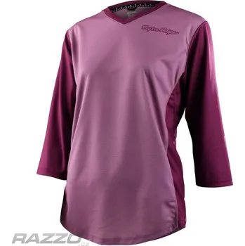 cyklistický dres Dámský dres na kolo TroyLeeDesigns Womens Mischief Jersey Split Stripe Rosewood XS