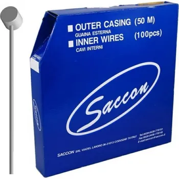 Lanko pro jízdní kolo lanko brzdové Saccon 1.5x2300mm BOX 100ks galvanizovaná ocel (lanko brzdové Saccon 1.5x2300mm BOX 100ks galvanizovaná ocel)