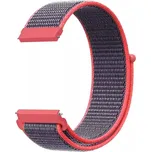 Nylonový řemínek šedo-růžový 22 mm